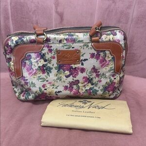 Patricia Nash Multicolor Floral Satchel